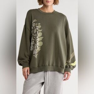 FP Movement All Star Oversize Graphic Sweatshirt
